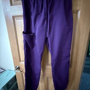 Eggplant Scrub Pants